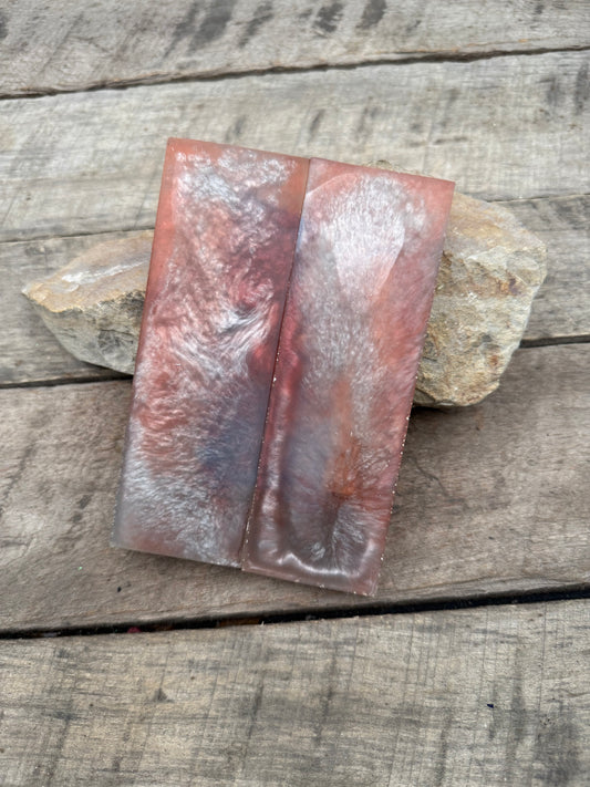 Watermelon Burst Transparent - Resin Knife Handle