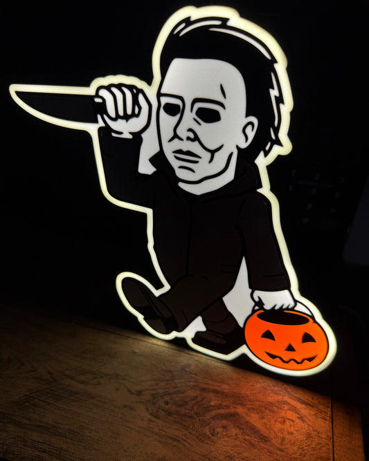 3D Printed Michael Myers Halloween Lightbox