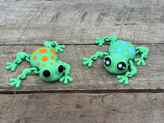 3D Printed Flexi Frog - Customizable Colors!