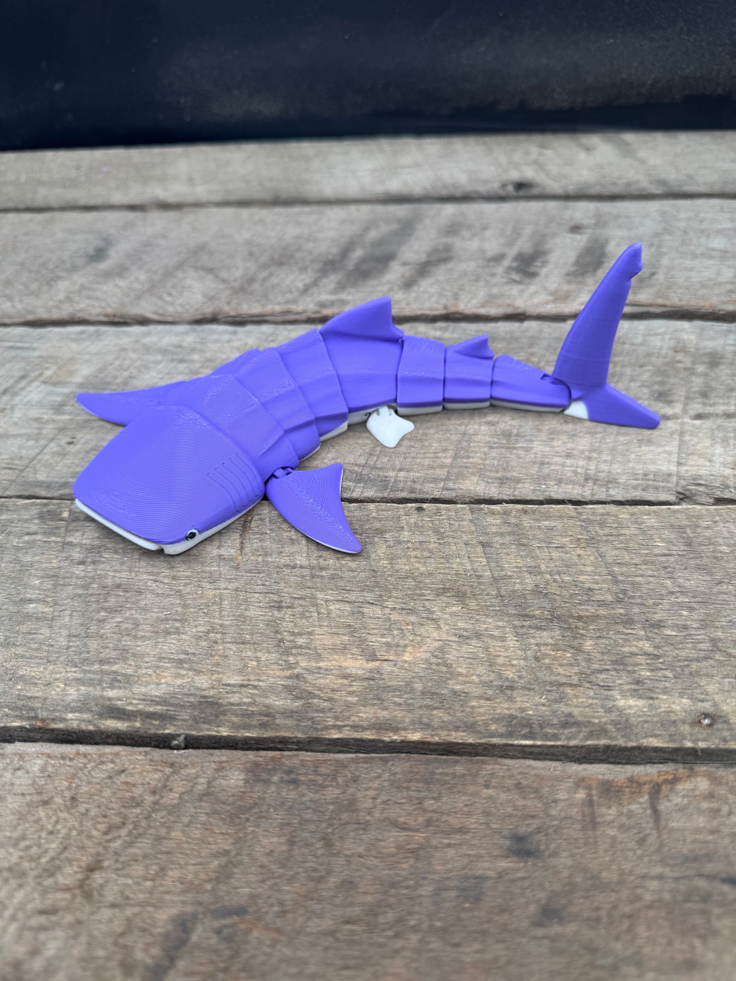 3D Printed Flexi Whale Shark - Pick your Color