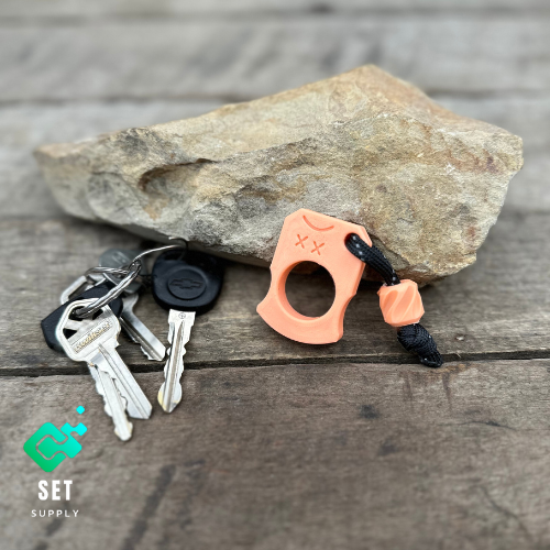 3D Printed Knuck - Glow Orange