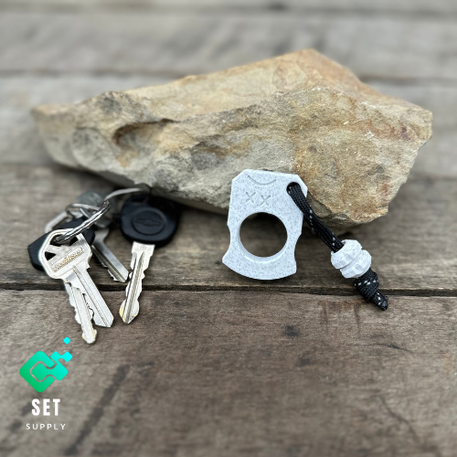 3D Printed Knuck - White Marble