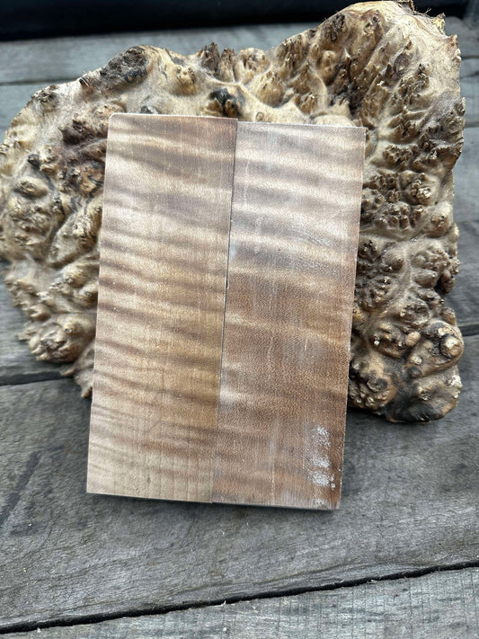 Stabilized Natural Curly Maple - Knife Handles