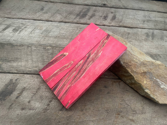 Stabilized Red Maple Ambrosia - Knife Handles