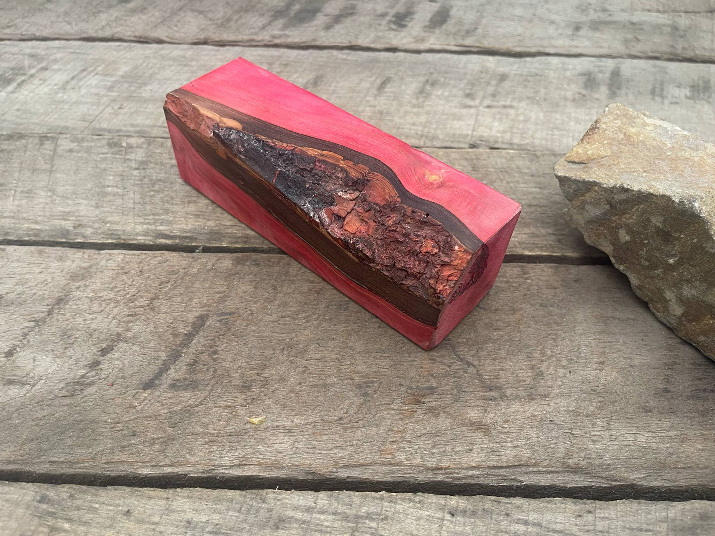 Stabilized Red  Maple Ambrosia  - Knife Handles