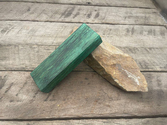 Stabilized Green Spalted Maple  - Knife Handles