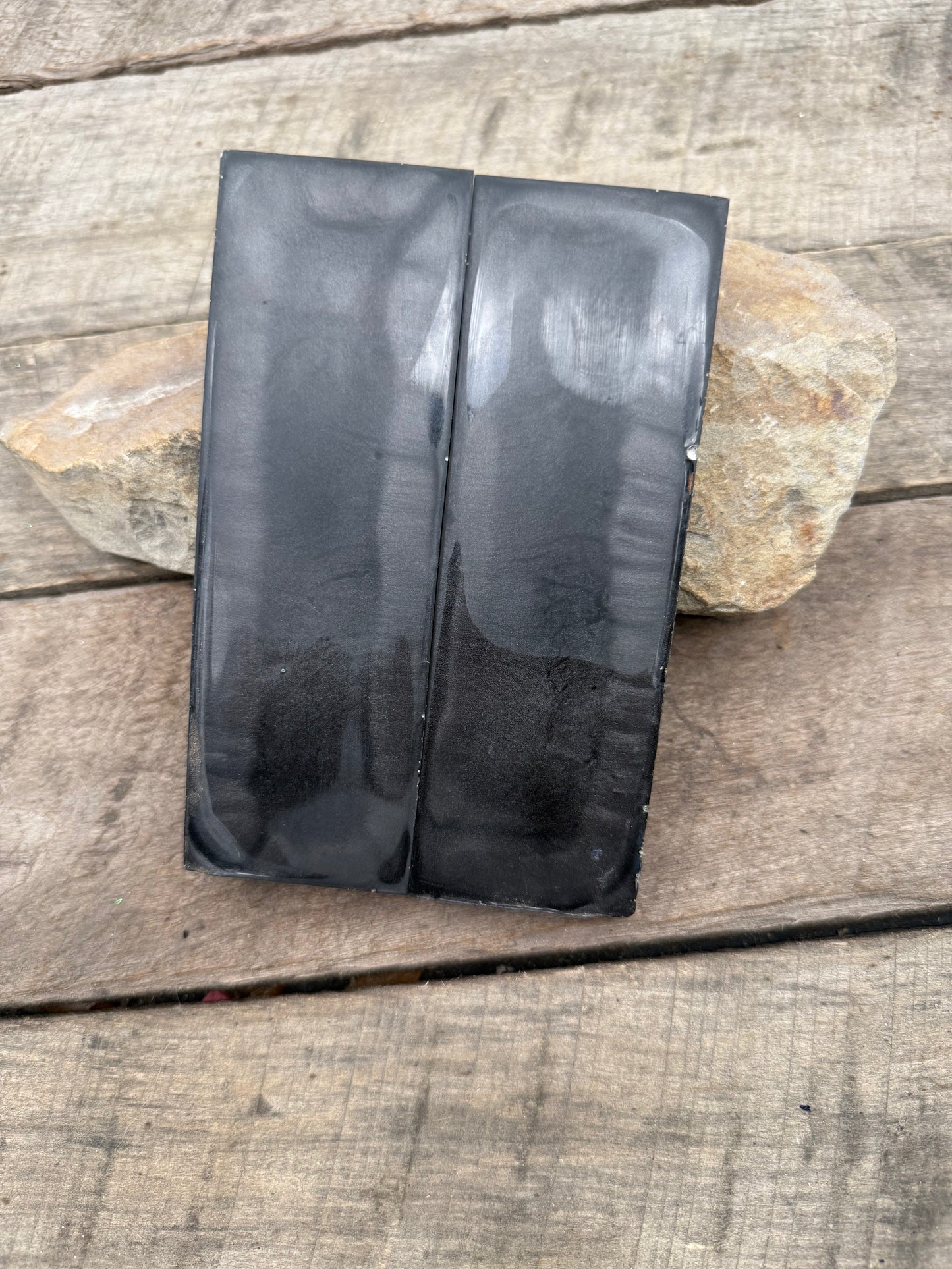 Ninja Black - Resin Knife Handle
