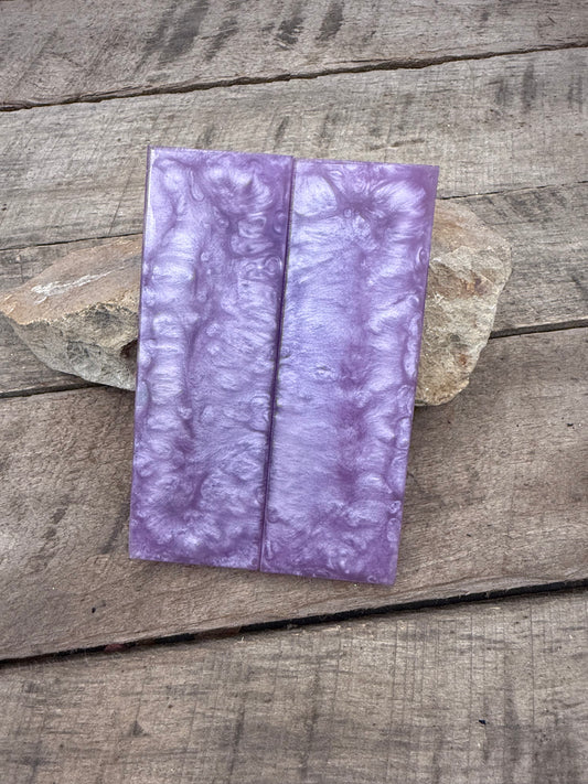 Purple Love - Resin Knife Handle