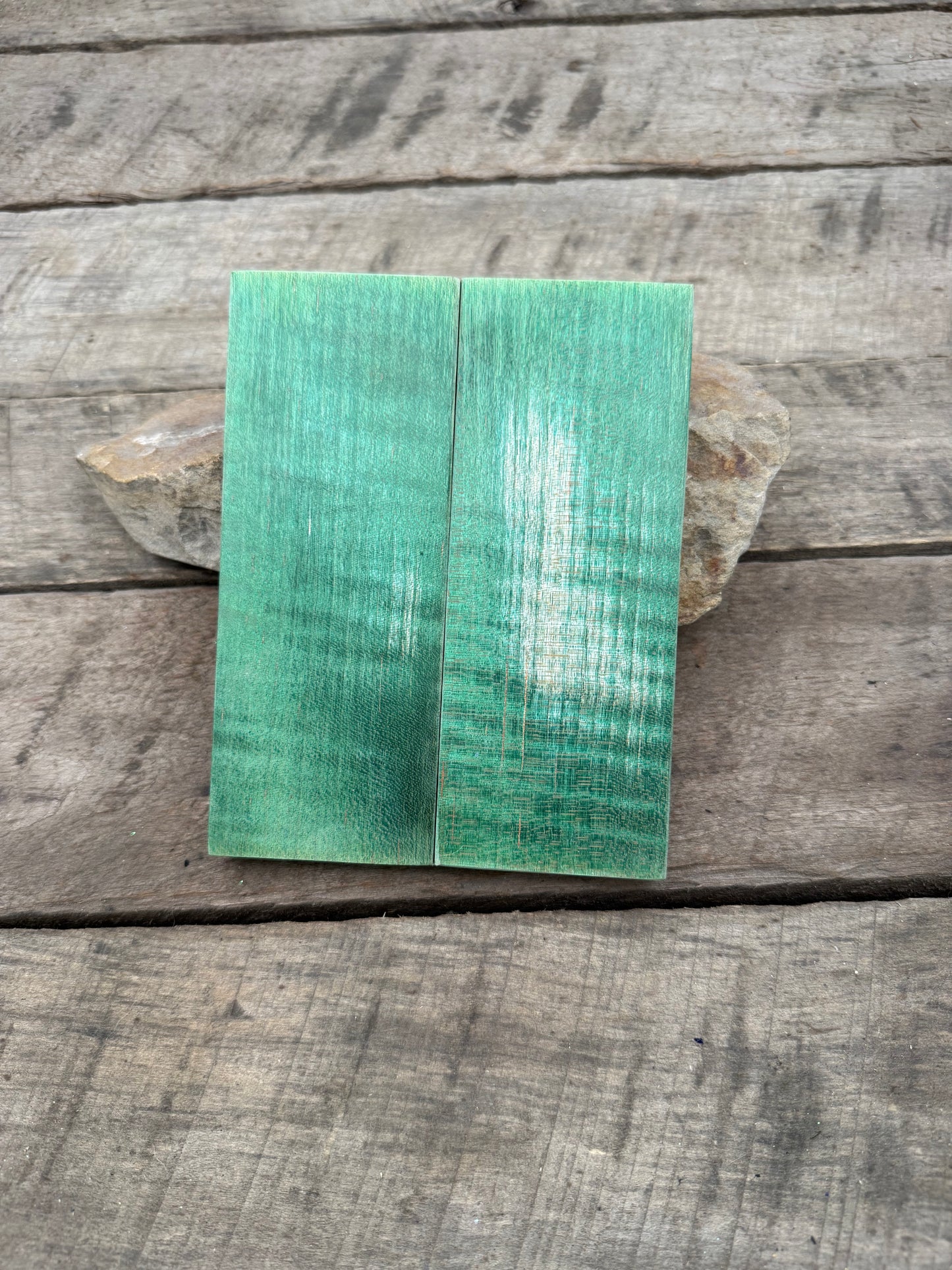 Stabilized Green Maple - Knife Handles