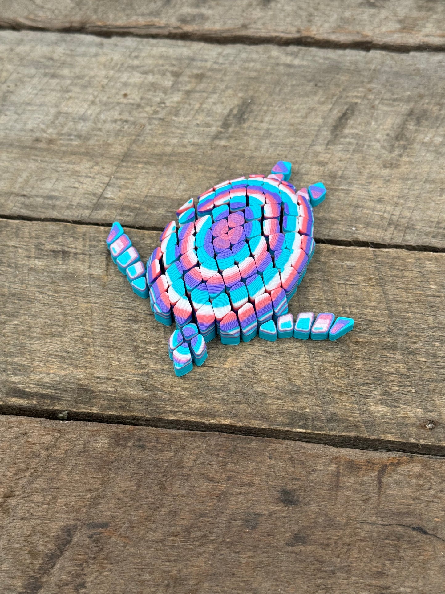 3D Printed Flexi Turtle Multi-Color
