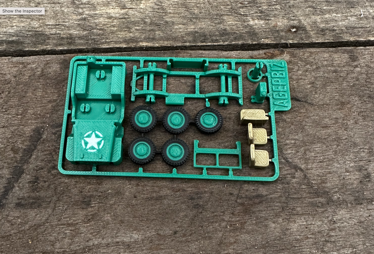 3D Printed Army Jeep Kit Card