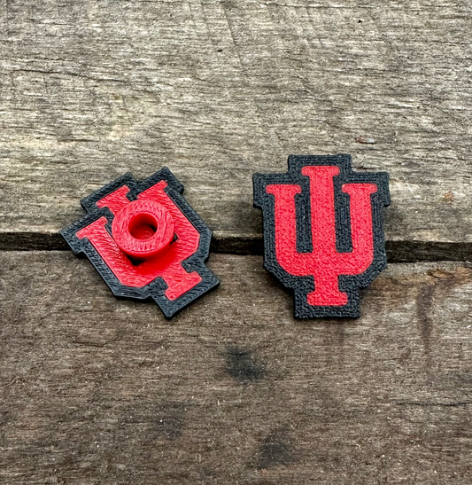 3D Printed Indiana University IU Croc Charm